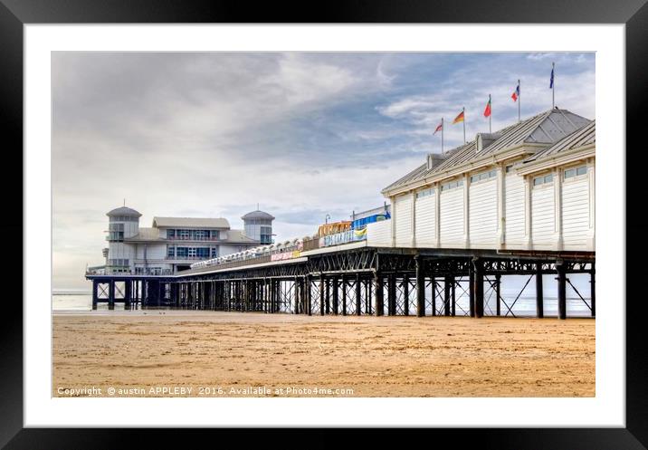 Grand Pier Weston Super Mare Framed Mounted Print by austin APPLEBY