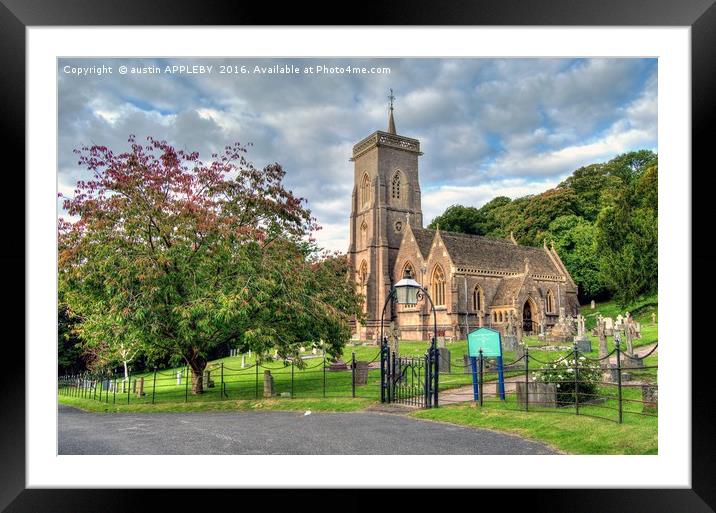St Etheldreda West Quantoxhead Framed Mounted Print by austin APPLEBY