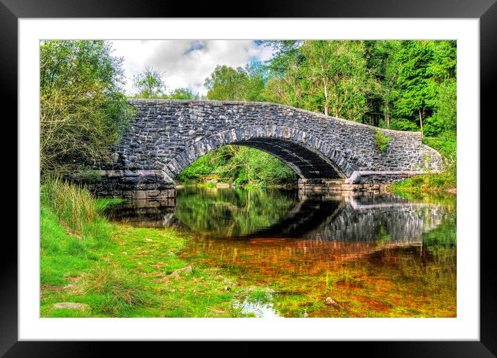 Penbont humpback bridge Elan Valley Framed Mounted Print by austin APPLEBY