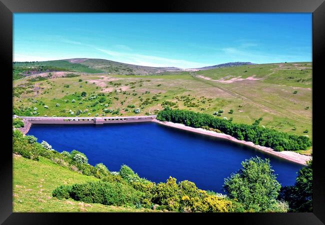 Meldon Reservoir Okehampton Dartmoor Framed Print by austin APPLEBY