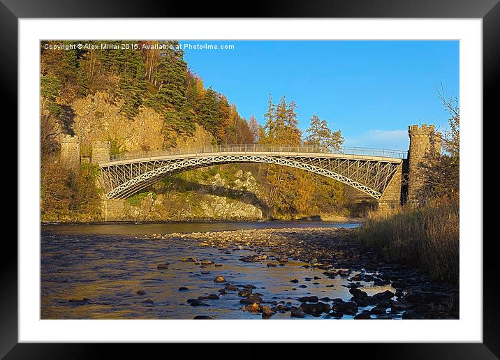  Craigellachie Bridge Framed Mounted Print by Alex Millar