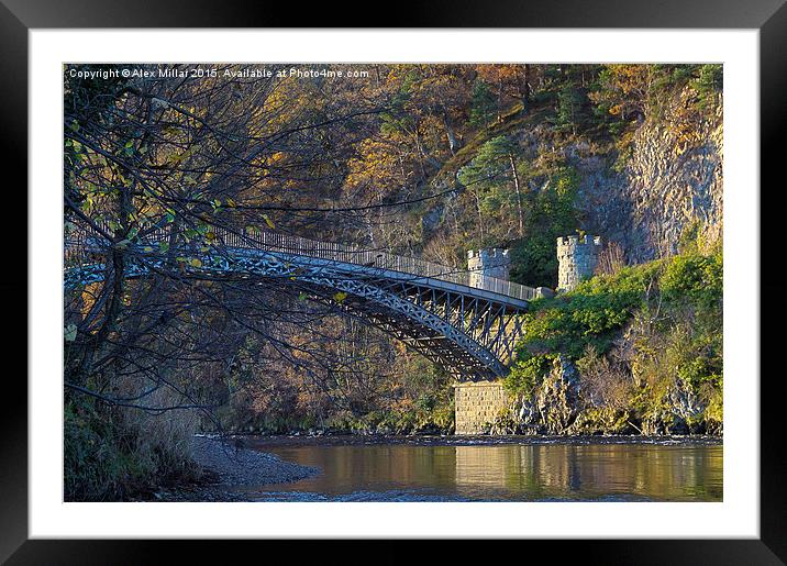  Craigellachie Bridge Framed Mounted Print by Alex Millar