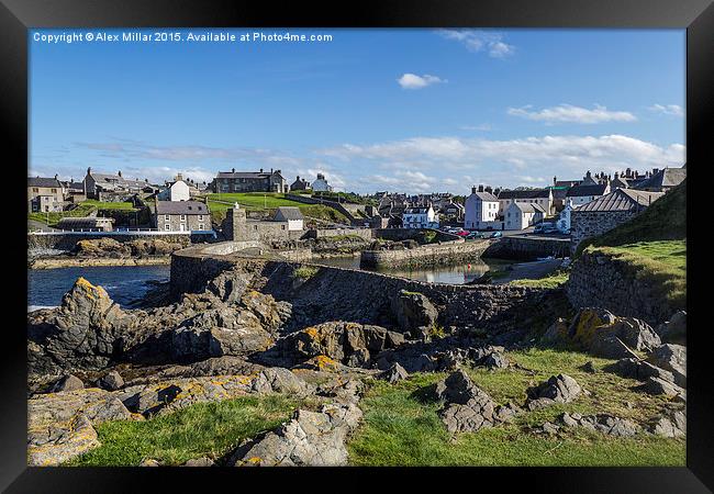  Portsoy Harbour Framed Print by Alex Millar