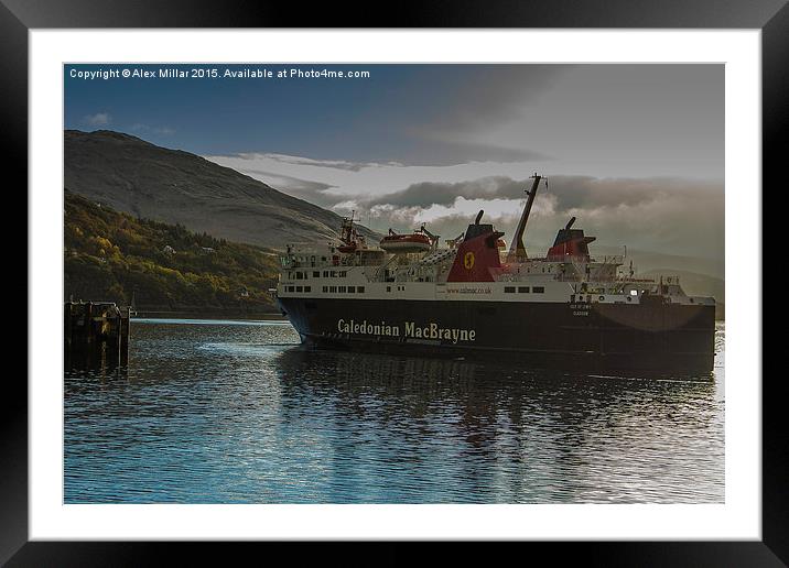  Ullapool Ferry Framed Mounted Print by Alex Millar