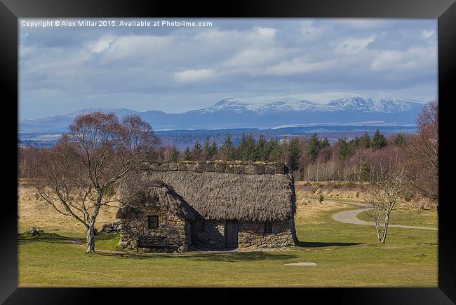  Leannach Cottage Framed Print by Alex Millar