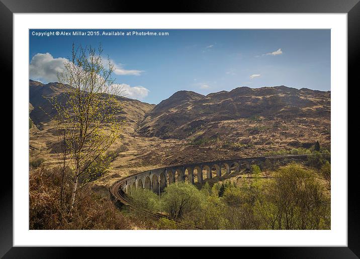  Glenfinnan Viaduct Framed Mounted Print by Alex Millar