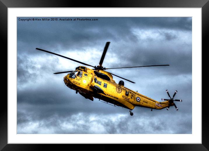  Search And Rescue Framed Mounted Print by Alex Millar