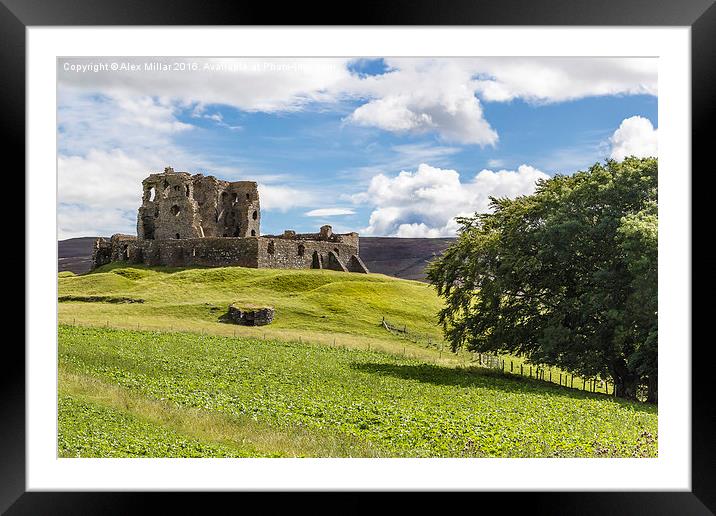  Auchindoun Castle Framed Mounted Print by Alex Millar