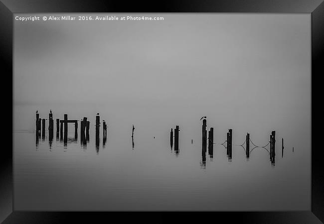 Loch Lomond Mist Framed Print by Alex Millar