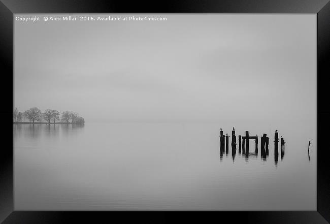 Mist on the Loch Framed Print by Alex Millar