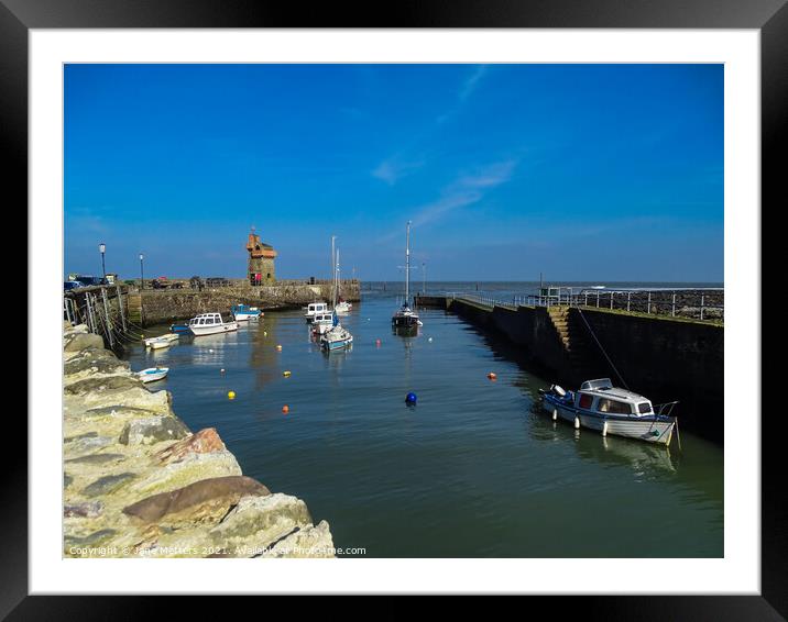 Lynmouth Harbour Framed Mounted Print by Jane Metters