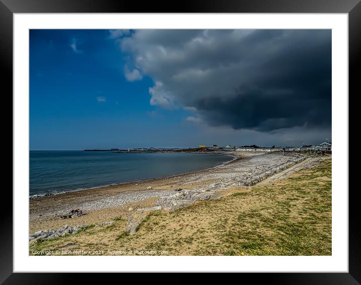 Dark Clouds Gathering  Framed Mounted Print by Jane Metters