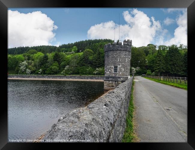 Llywn-Onn Reservoir  Framed Print by Jane Metters