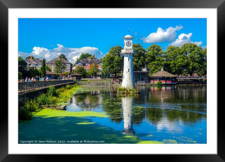 Roath Park on a Sunny Day  Framed Mounted Print by Jane Metters