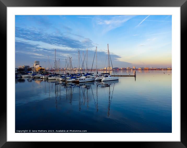 Reflections in the Water Framed Mounted Print by Jane Metters