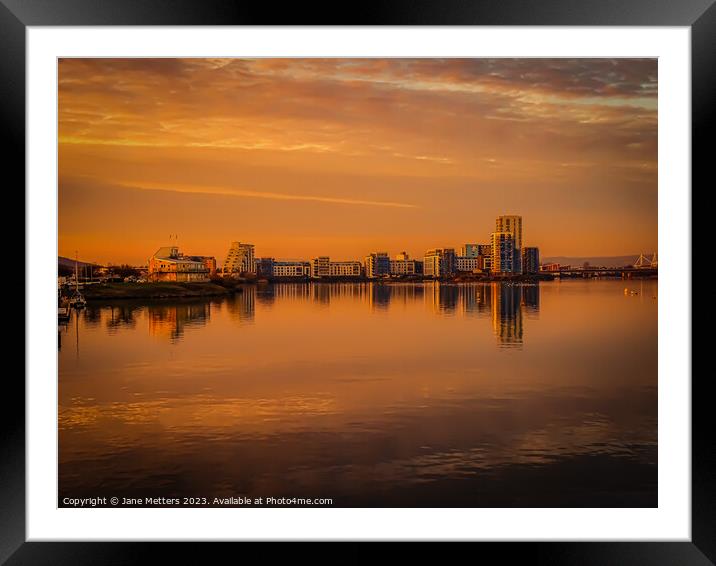 Cardiff Bay  Framed Mounted Print by Jane Metters