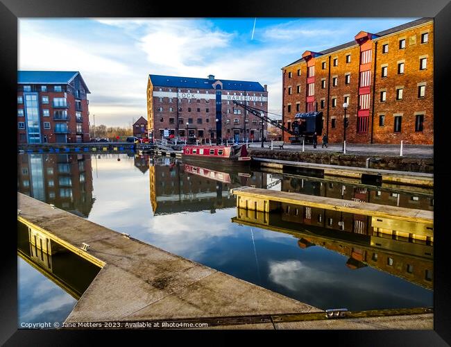 Gloucester Docks Framed Print by Jane Metters