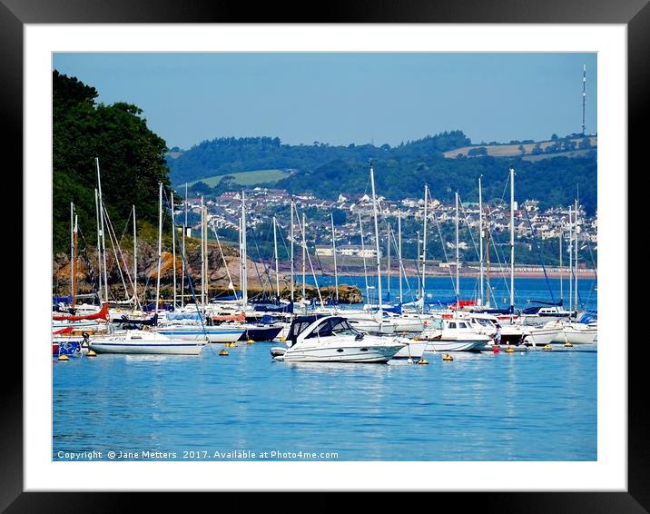       Brixham Harbour                          Framed Mounted Print by Jane Metters