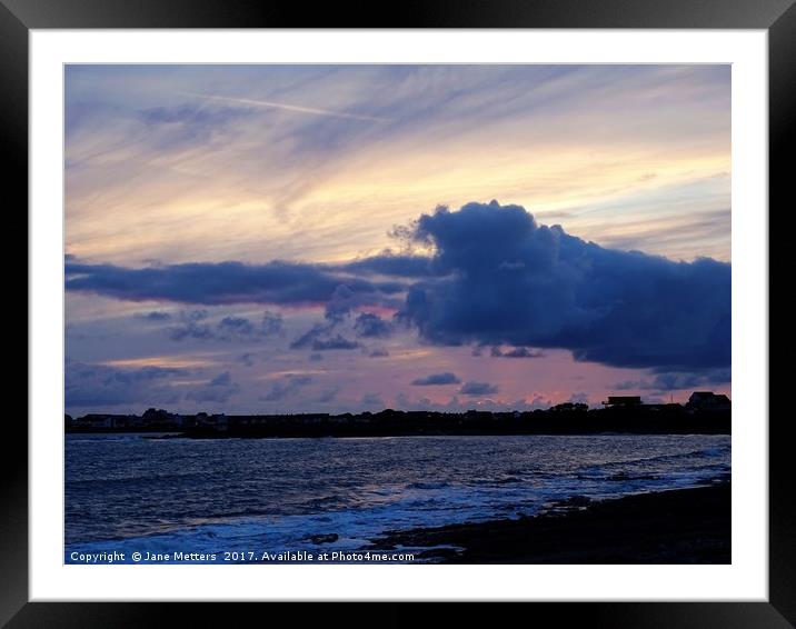       Evening Sky                          Framed Mounted Print by Jane Metters