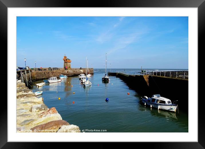      Lynmouth Harbour                          Framed Mounted Print by Jane Metters