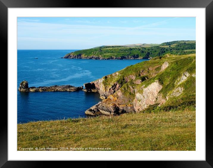       South Devon Coast                          Framed Mounted Print by Jane Metters