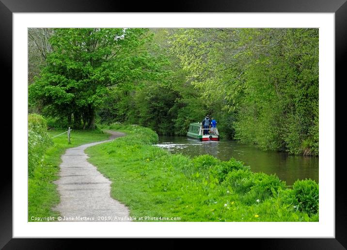 Brecon Canal Path Framed Mounted Print by Jane Metters