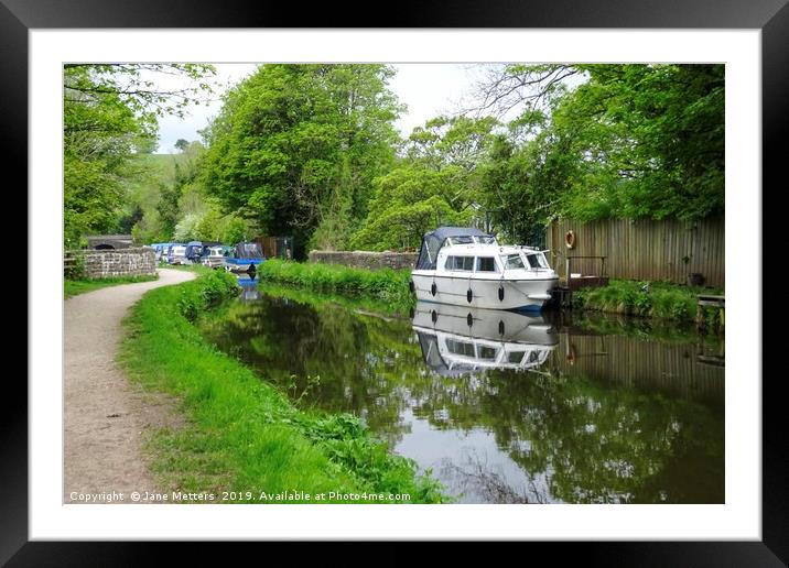 Monmouthshire and Brecon Canal  Framed Mounted Print by Jane Metters