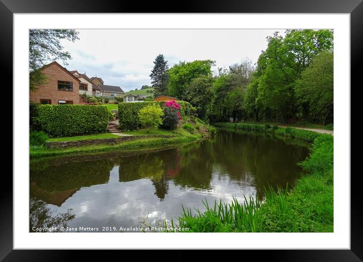 Living next to a Canal Framed Mounted Print by Jane Metters