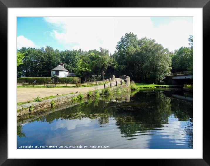 Pontymoile Basin Framed Mounted Print by Jane Metters