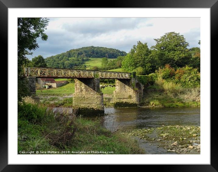 Tintern Bridge Framed Mounted Print by Jane Metters