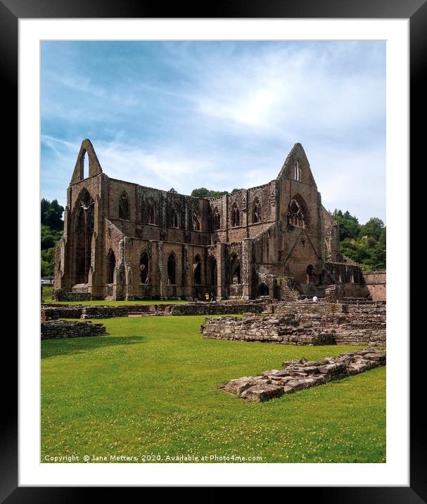 Tintern Abbey  Framed Mounted Print by Jane Metters