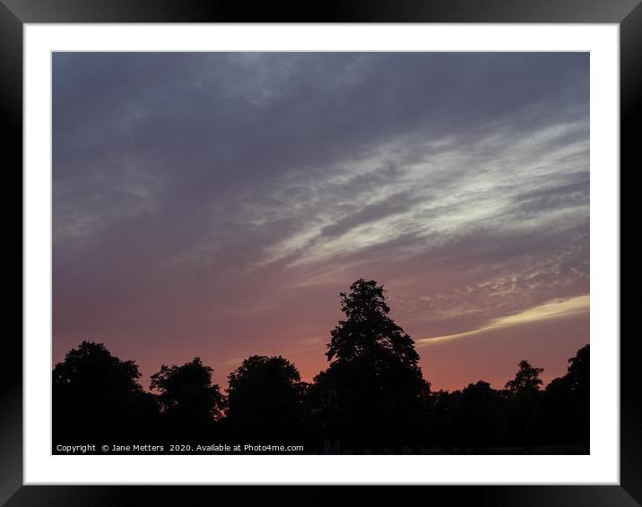 Silhouette  Framed Mounted Print by Jane Metters