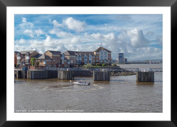 Cardiff Bay  Framed Mounted Print by Jane Metters