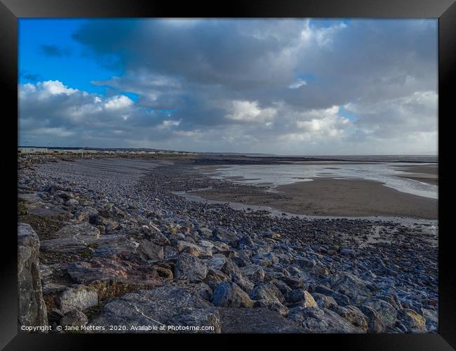 The Tide is Out Framed Print by Jane Metters