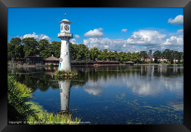 The Scott Memorial at Roath Park Cardiff Framed Print by Jane Metters