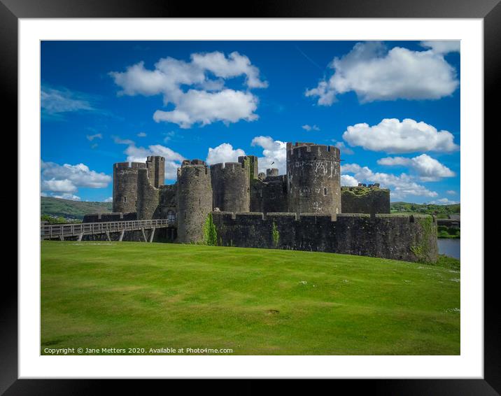 Clouds Floating above the Castle Framed Mounted Print by Jane Metters