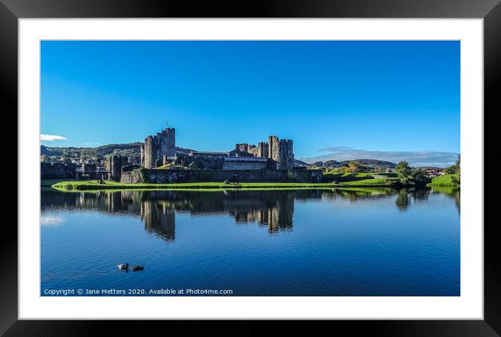 Moat around the Castle Framed Mounted Print by Jane Metters