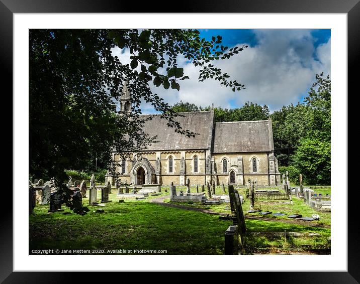 St Teilo Church Framed Mounted Print by Jane Metters