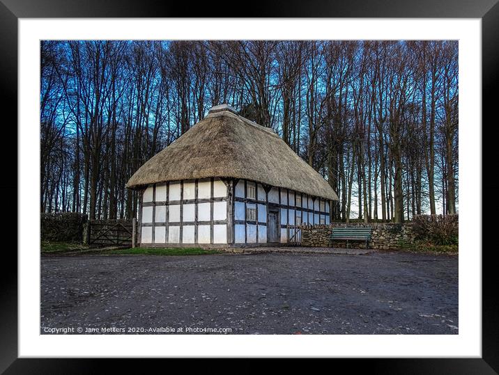 Thatched Farmhouse  Framed Mounted Print by Jane Metters