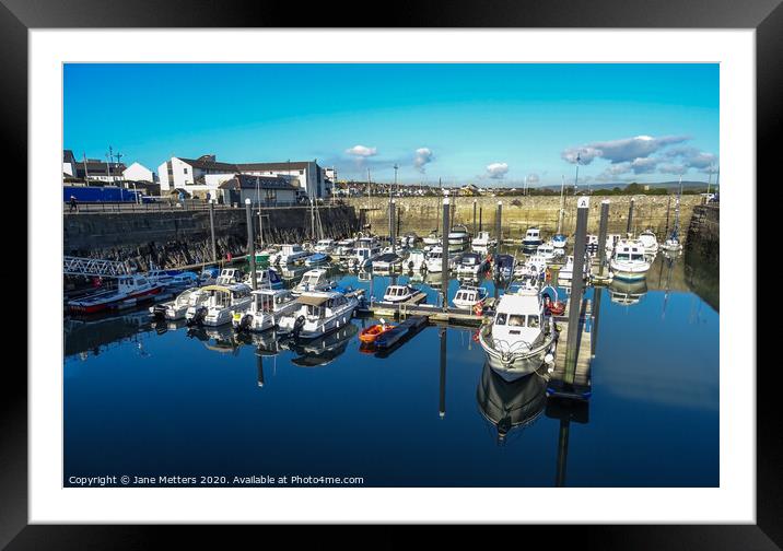 Porthcawl Harbour  Framed Mounted Print by Jane Metters