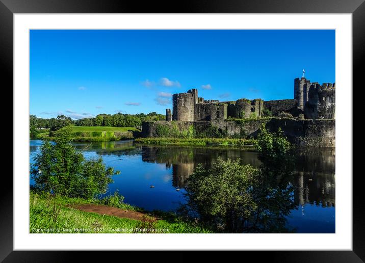 Castle beyond the Moat Framed Mounted Print by Jane Metters