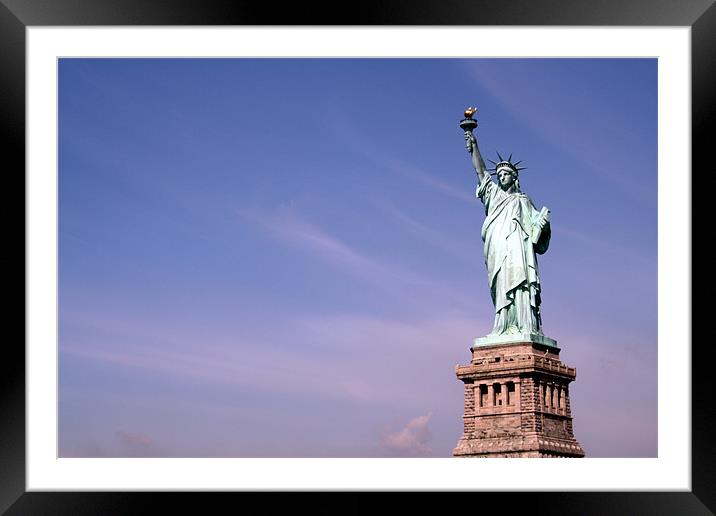 The Statue of Liberty Framed Mounted Print by Megan Winder