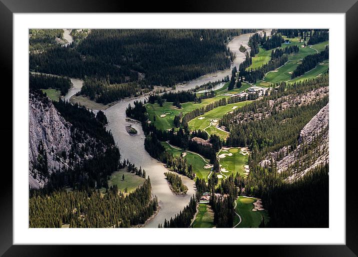 Snaking River of Banff National Park From Sulphur  Framed Mounted Print by Chris Hill
