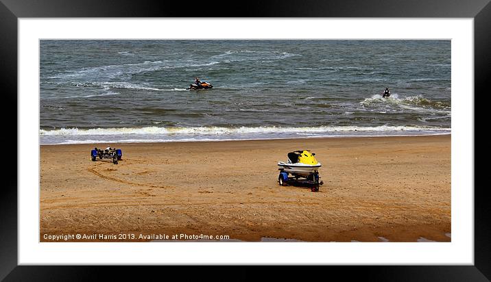 Boys and their toys Framed Mounted Print by Avril Harris