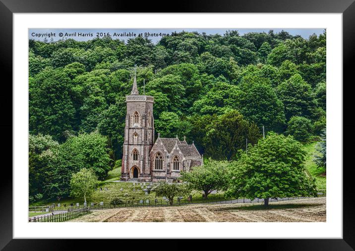 St Etheldreda or St Audries, West Quantoxhead  Framed Mounted Print by Avril Harris