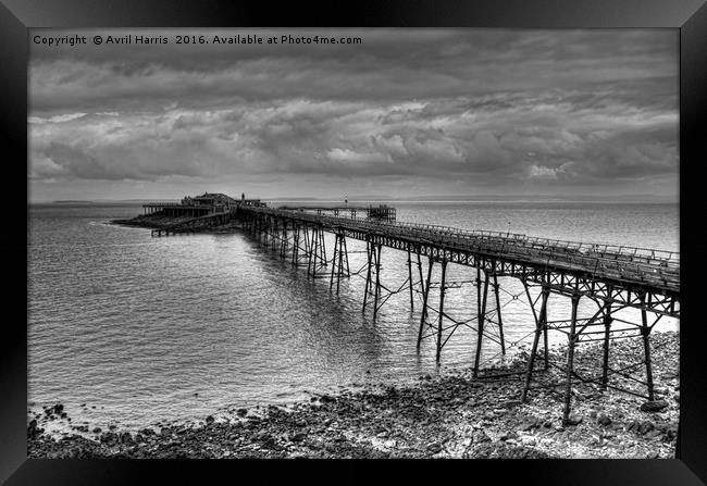 Birnbeck Pier, Weston-super-Mare Framed Print by Avril Harris