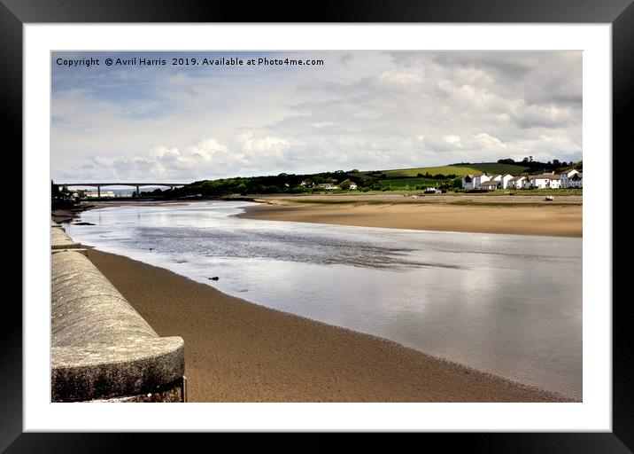 River Torridge Bideford Devon Framed Mounted Print by Avril Harris