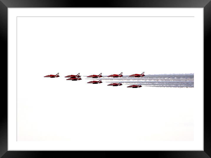 Red Arrows 2014 Framed Mounted Print by Claire Hartley