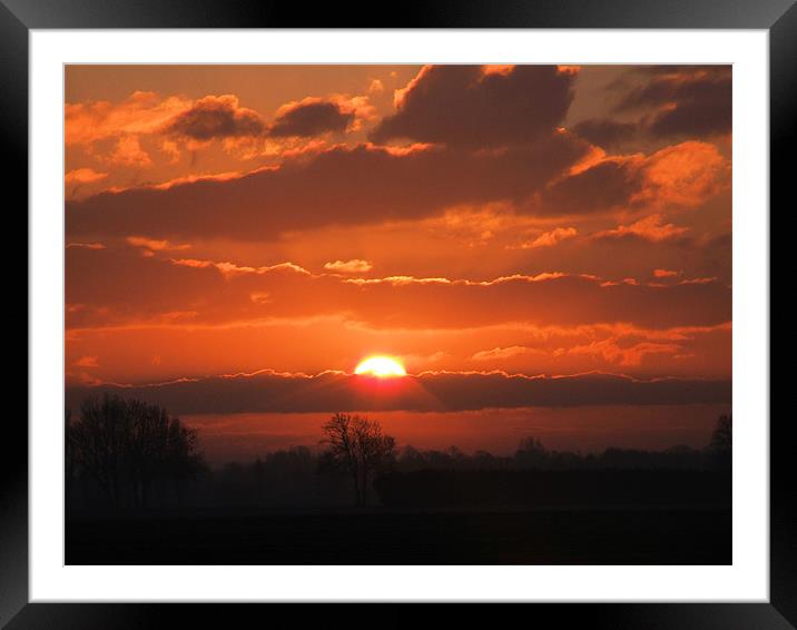 shepherds warning Framed Mounted Print by carin severn