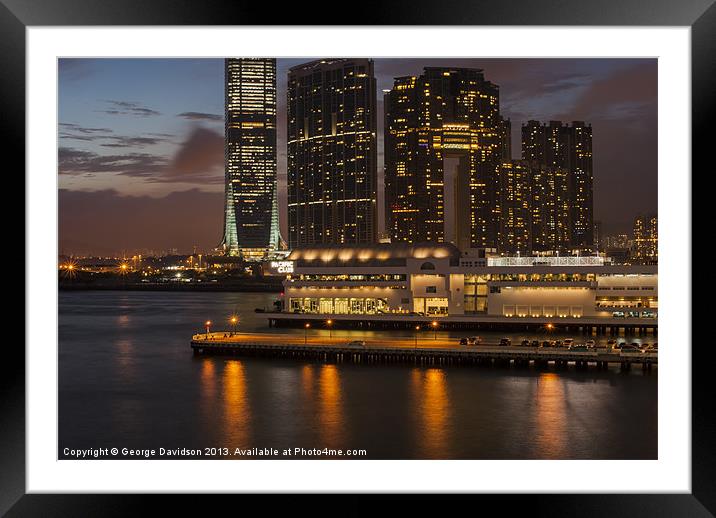 Western Harbour Framed Mounted Print by George Davidson